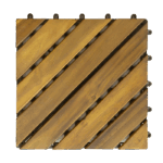8-Slat Diagonal Acacia Decking Tiles