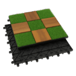 Wood & Grass Checker Pattern