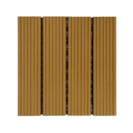 Yellow 4-Slat Composite Deck Tiles